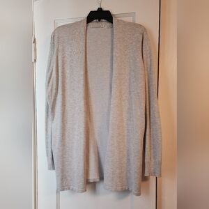 Cyrus Light Gray Open Front Cardigan